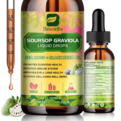 Beworths Graviola Soursop Extract Drops Immunity Kidney Health