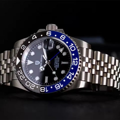 PAGANI DESIGN PD1662 Automatic GMT Stainless Steel Wristwatch