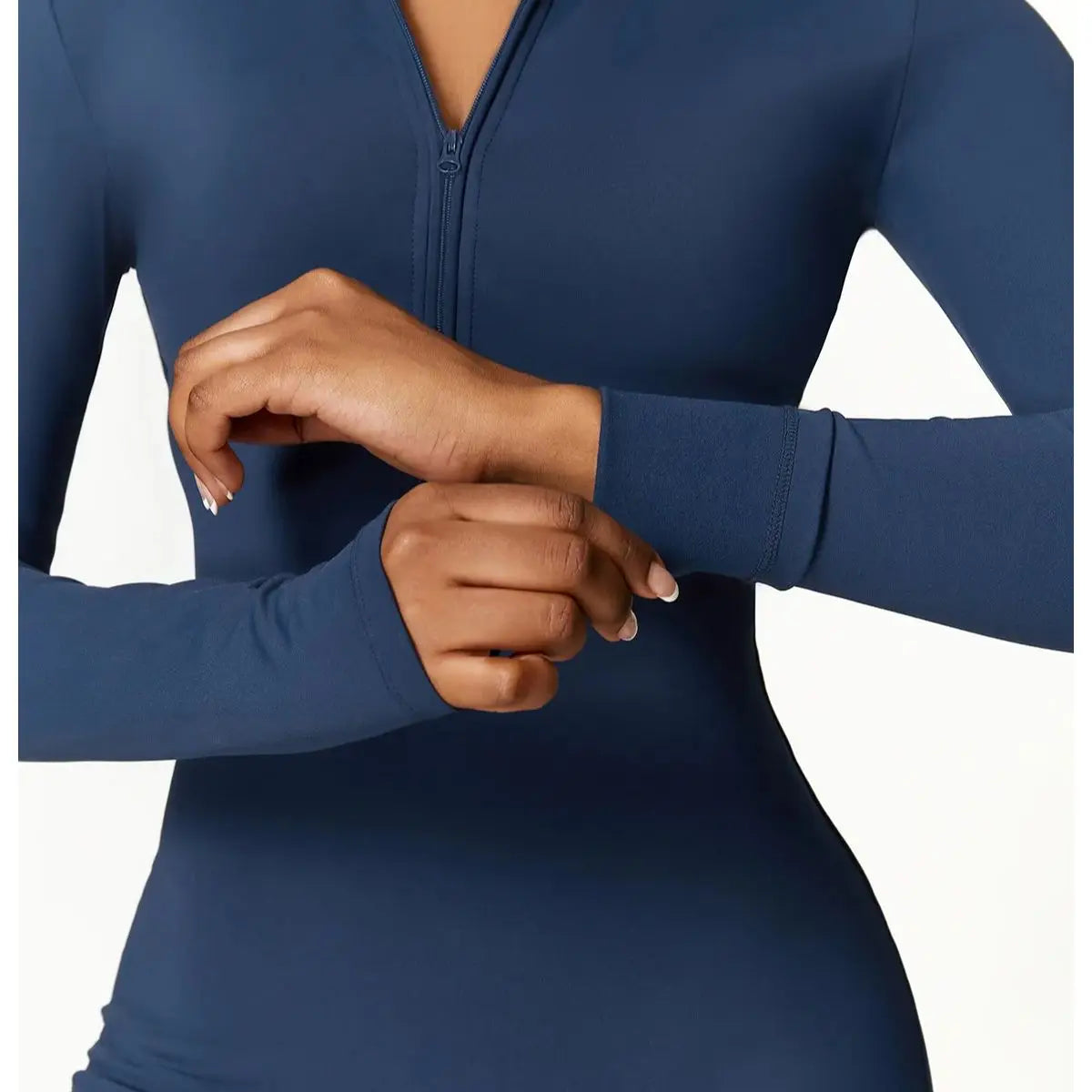 Zipper Yoga Jumpsuits for Women Winter Fleece Jumpsuit Longsleeve Sport Overalls Fitness One-Piece Suit Gym Workout Tracksuit