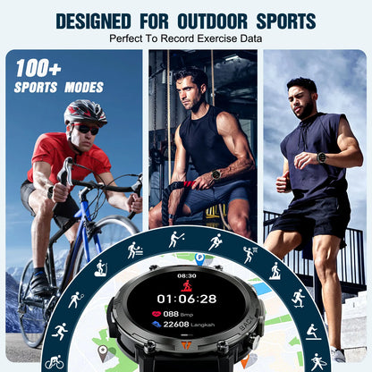 LaNikar KE3 Bluetooth Call Smart Watch IOS Android Health