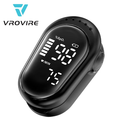 Rechargeable Oximeter Fingertip Pulse Oximeter Blood Oxygen Saturation Monitor Digital LED Display Child High Definition Large Screen One Click Measurement Automatic Shutdown