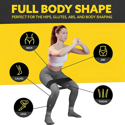 1/3pcs Elastic Resistance Band Legs and Hip Training Yoga Squat Elastic Band Latex Non-slip Gym Supplies Come with Storage Bag