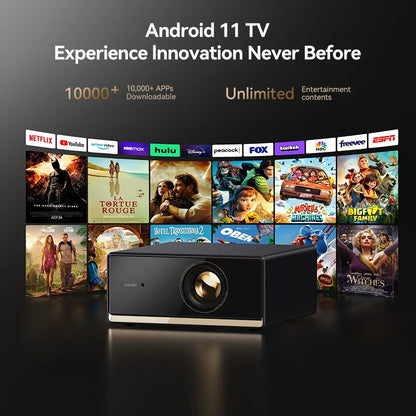 Wanbo X5 Pro 2025 New Projector Online 4k Full HD 1080P HDR10 Proyector 1100 ANSI  Android TV11.0 ASA3.0 Auto Focus Projectors