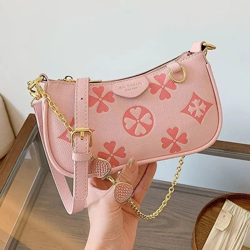 WKwk Luxurious Handbags, High-quality Shoulder Homeless Women's Bag Wallets, Metal Bags, Designer Bags
