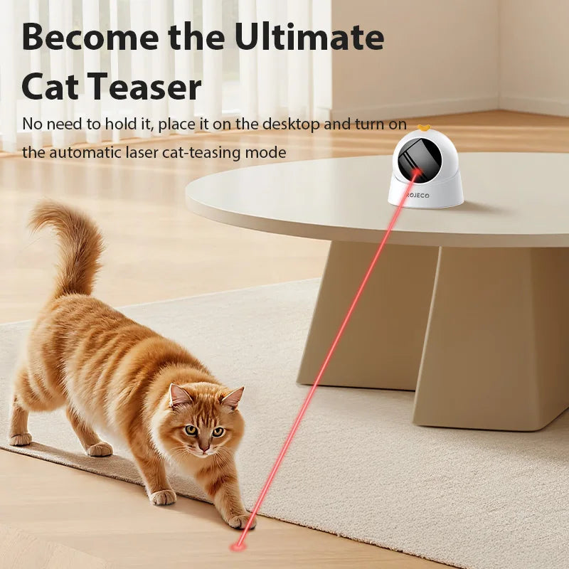 ROJECO Automatic Cat Laser Toy Interactive Indoor Teasing Toy