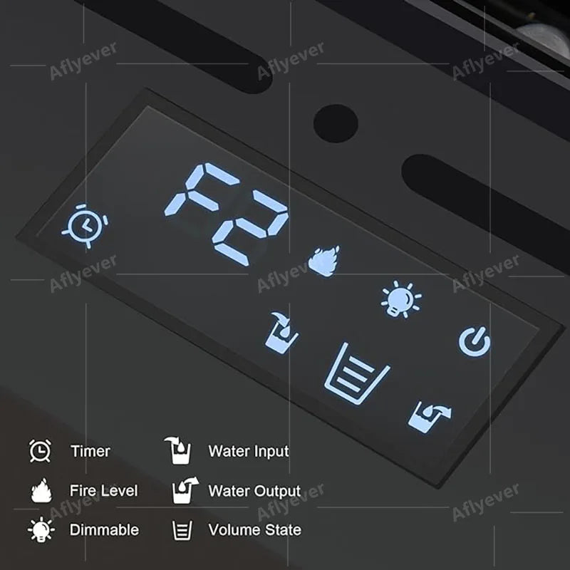 AFLYEVER Intelligent Water Replenishment Fireplace Decor 3D