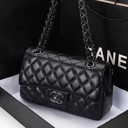 Top Designer Handbag Shoulder Chain Bag Clutch Fap Totes Bags Waet Check Veour Thread C Purse Doube Letters Soid Hasp Waist Square
