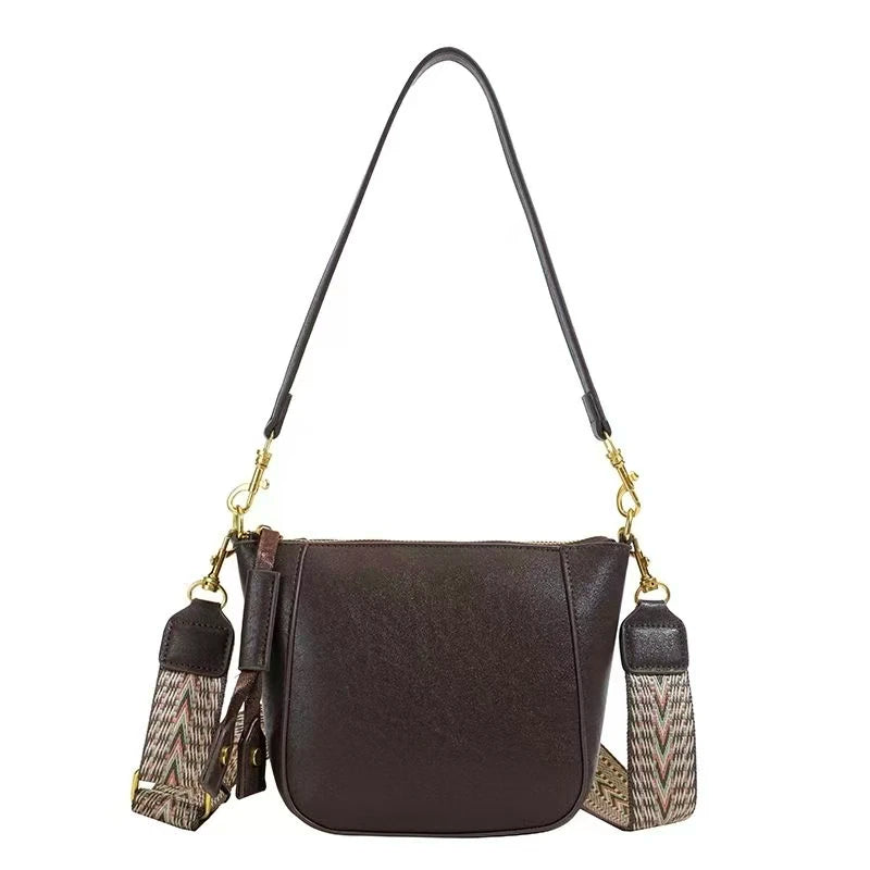 Delicate Universal Grain Hard Frame Ladies Bag Adjustable Crossbody Shoulder Purse Hand Grip Bag Women Shoulder Handbag Fashion Versatile All-match Organizer For Short Business Travel