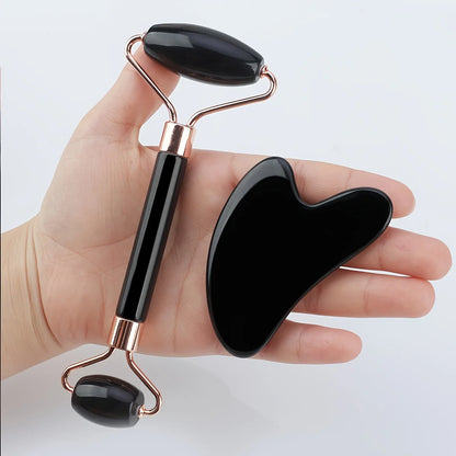 Premium Ice Face Roller And Gua Sha Tool Set Beauty