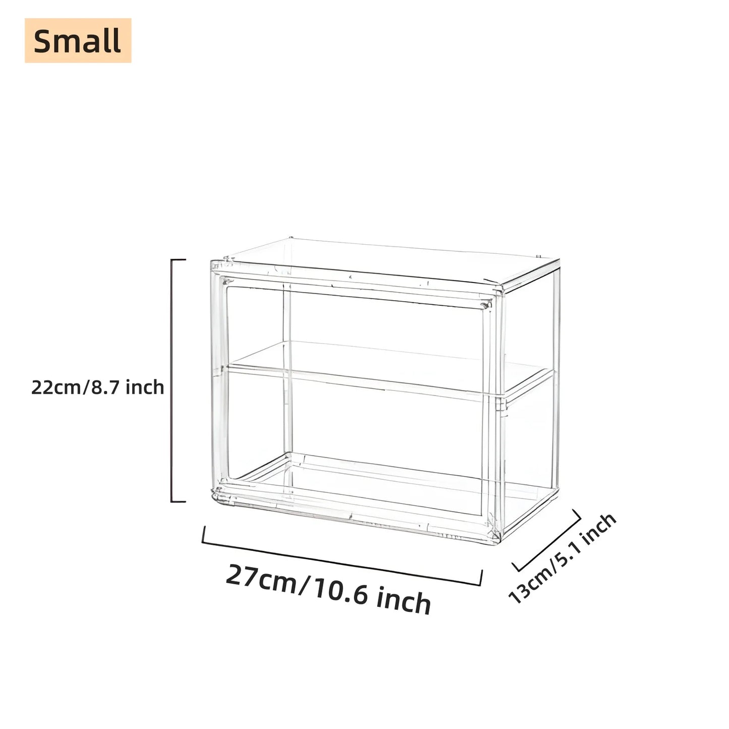 Clear Makeup Storage Case, Dustproof Cosmetic Organizer Box, Skincare Containers, Large Capacity Layered Cosmetic Display Cases