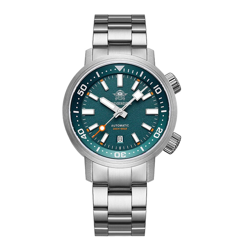 ADDIESDIVE 200M Auto Diving Watch Men Japanese 8215 Sapphire Stainless Steel Luminous Mechanical Diving Wristwatch BGW9 Dials Pr