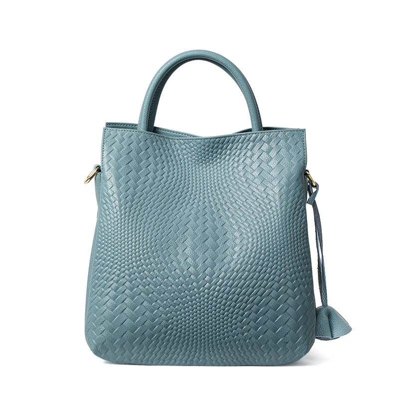 Genuine Leather Women's Bag 2025New High Capacity Handbag Women's Charm Goddess Handheld Shoulder Bag Big Bag Women's Bag