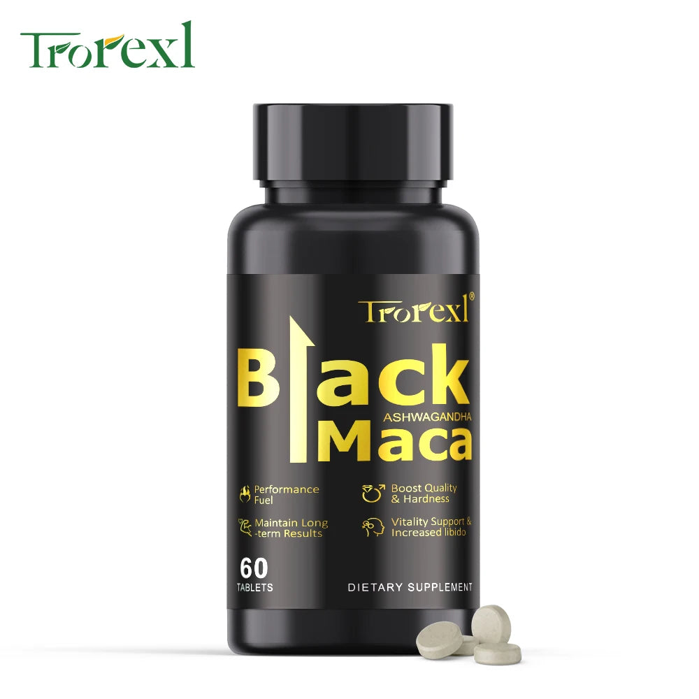 HABUMA Organic Black Maca Pills For Men Endurance And Energy