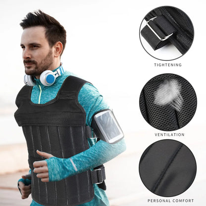 VKTECH Weighted Vest For Running Training Waistcoat