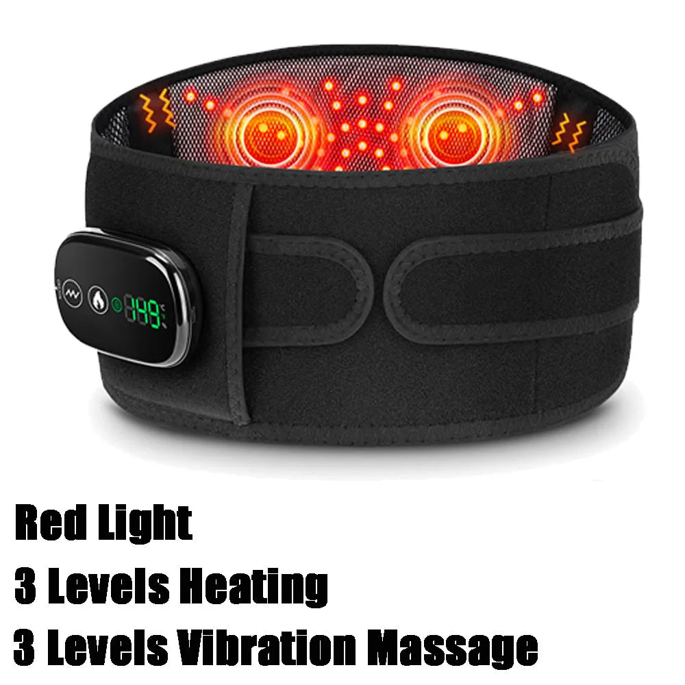 PASTSKY Infrared Waist Massager Belt With USB Charge And Vibration