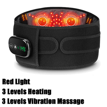 PASTSKY Infrared Waist Massager Belt With USB Charge And Vibration