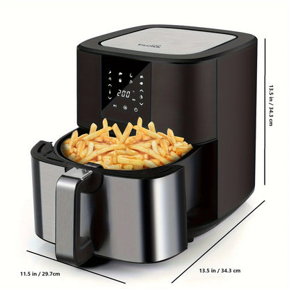 KitCook Digital Touchscreen Air Fryer With Eight Preset Cooking Modes