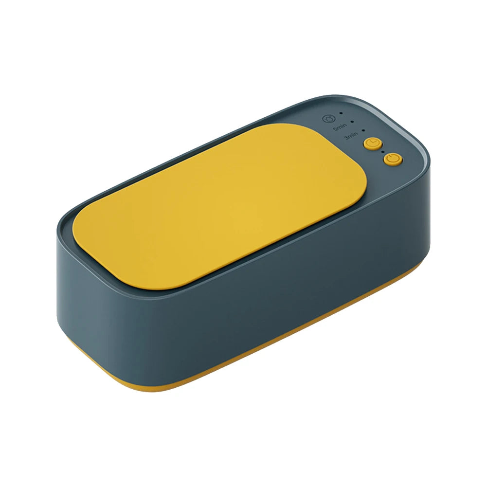 Portable Ultrasonic Cleaning Machine 45KHZ High Frequency Vibration Cleaner 360° Timing Washing for Jewelry/Eyeglass/Makeup Tool