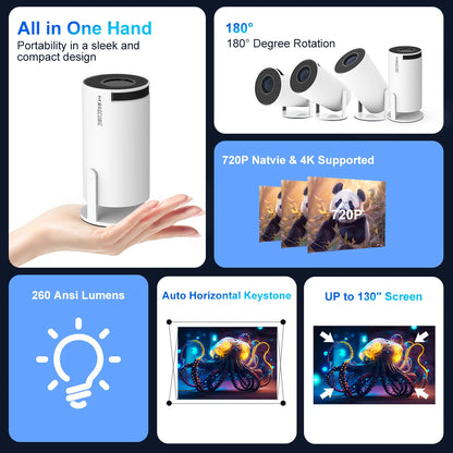 Magcubic HY300 Pro Mini Portable 4K Home Theater Projector