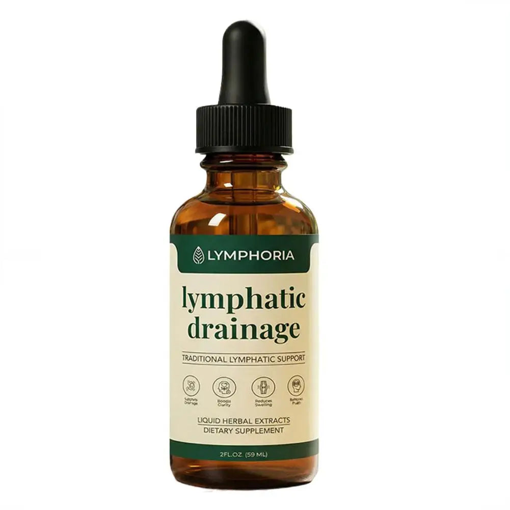 Lymphatic Drainage Liquid Drops - Immune & Lymph System Support Supplement Natural Herbal Blends Promotes Lymph Circulation & Re