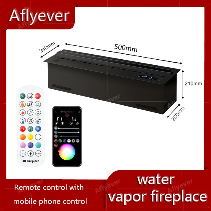 AFLYEVER Intelligent Water Replenishment Fireplace Decor 3D