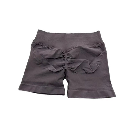 Impact Shorts with Logo Women Seamless Yoga Shorts Scrunch Bum Gym Shorts Workout Biker Short Fitness