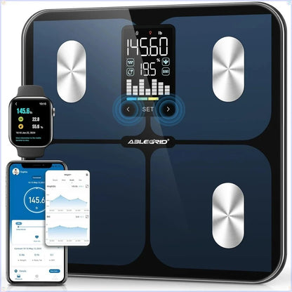 Smart Bathroom Scale With LED Display BMI And Muscle Mass