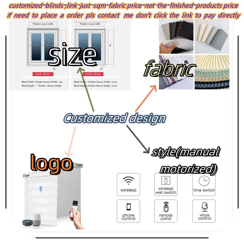 Polyester Wireless Zigbee Smart Window Shade Motorized Roller Blind Kitchen