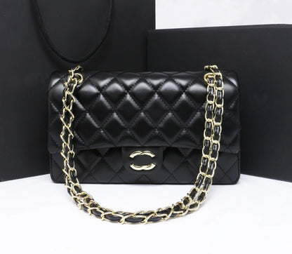 Top Designer Handbag Shoulder Chain Bag Clutch Fap Totes Bags Waet Check Veour Thread C Purse Doube Letters Soid Hasp Waist Square
