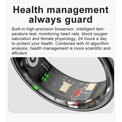 ALLOYSEED Smart Ring R08 Health Monitor With Blood Oxygen And Charging Case