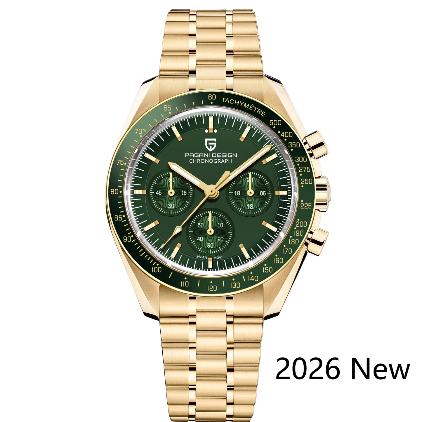 2026 New PAGANI DESIGN Tribute to CK2998 Moon Watch Retro Luxury Quartz Watches For Men Stainless Steel Sport Chronograph Man
