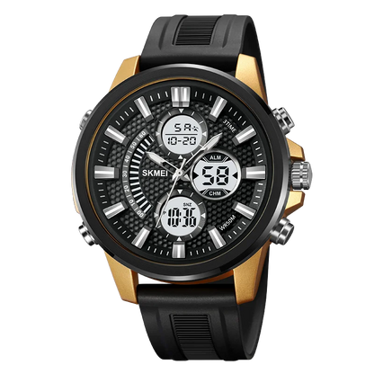 Digital Men Sport Watch With Backlight 5Bar Waterproof Alarm