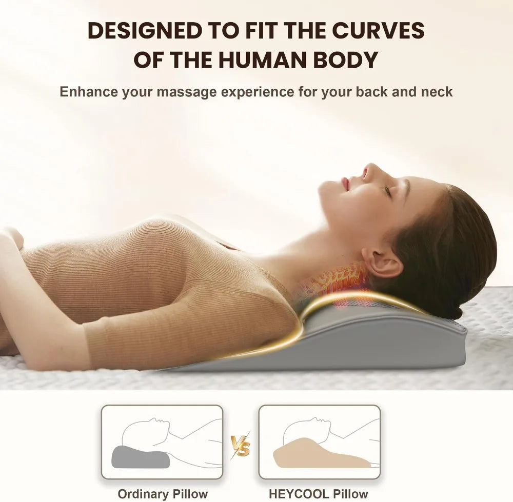 Shiatsu Back and Neck Massager with Heat, Deep Tissue Massage Pillow for Pain Relief, FSA HSA Eligible Gift for Mom Dad