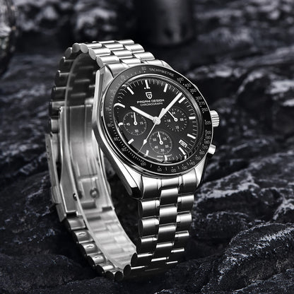 PAGANI DESIGN V5 Moon Men's Watch Chronograph Quartz Stainless Steel