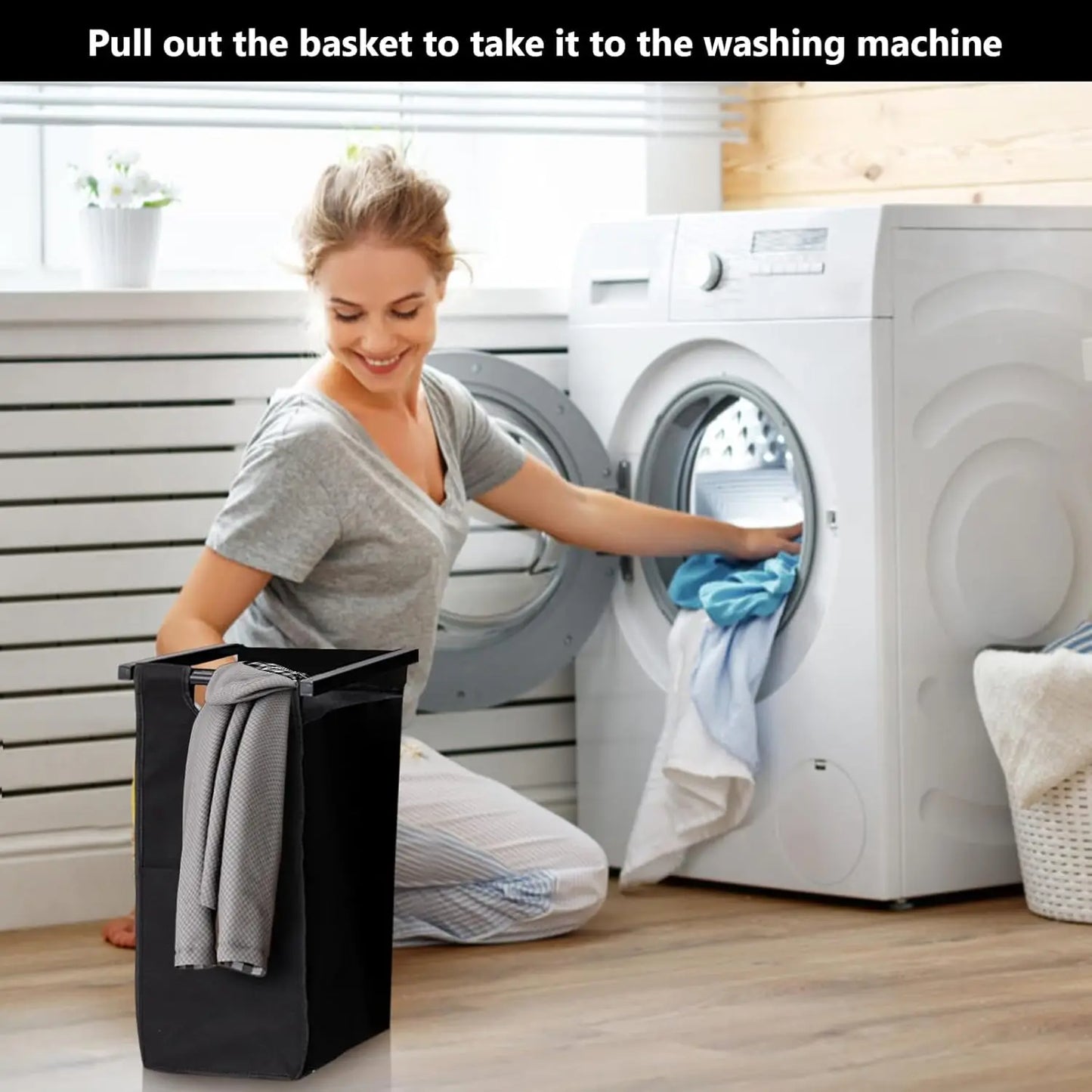 Laundry Hamper, Laundry Basket Organizer Laundry Sorter 2 Section with Removable Laundry Bag and Top Shelf, Dirty Clothes Hamper