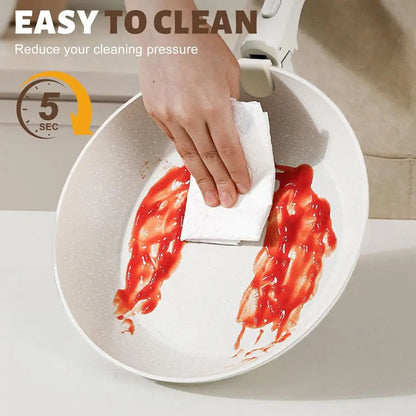 10 pcs Pots and Pan Set Non Stick with Detachable Handle, Ceramic Cookware Set for Stackable, Induction Kitchen Cookware Set for