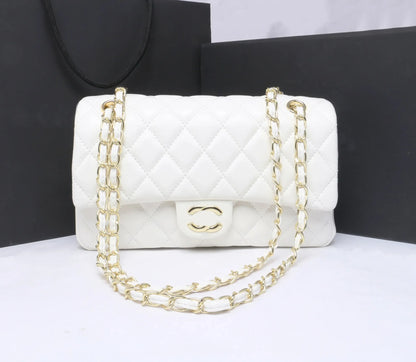 Top Designer Handbag Shoulder Chain Bag Clutch Fap Totes Bags Waet Check Veour Thread C Purse Doube Letters Soid Hasp Waist Square