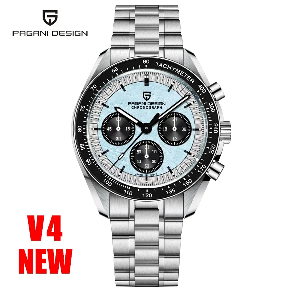PAGANI DESIGN AK Project Mars Men's Watches Top Luxury Quartz Watch For Men AR Sapphire Speed Sport Chronograph Automatic Date