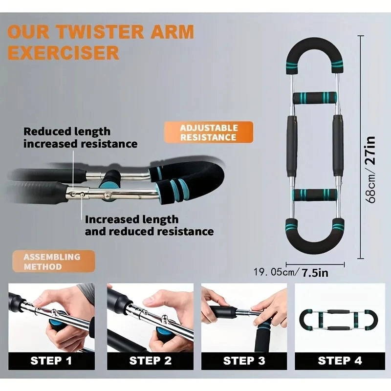 Choice Adjustable Arm Exerciser for Wrist Strength Chest ShoulderTrainingProExtend