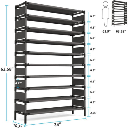 LaVon's Essentials Multi Layer Shoe Rack Storage Organizer