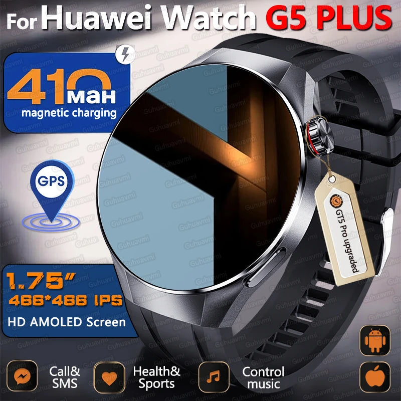 Originl G5 Plus Premium Multisport Smartwatch GPS Heart Rate BluetoothConnectivity