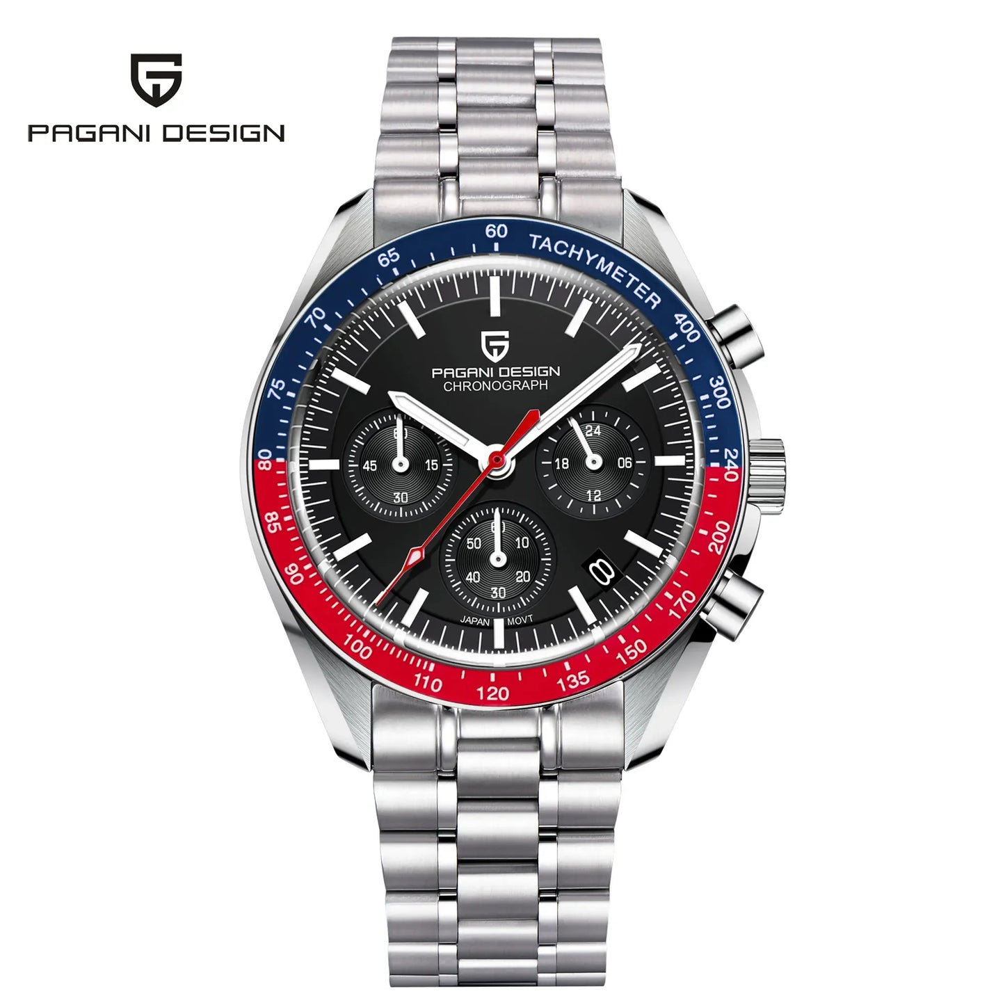 PAGANI DESIGN AK Project Mars Men's Watches Top Luxury Quartz Watch For Men AR Sapphire Speed Sport Chronograph Automatic Date