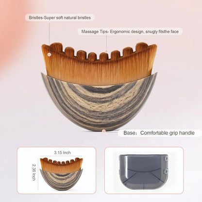 Contour Facial Brush Lymphatic Drainage Massager Ergonomic Cleansing