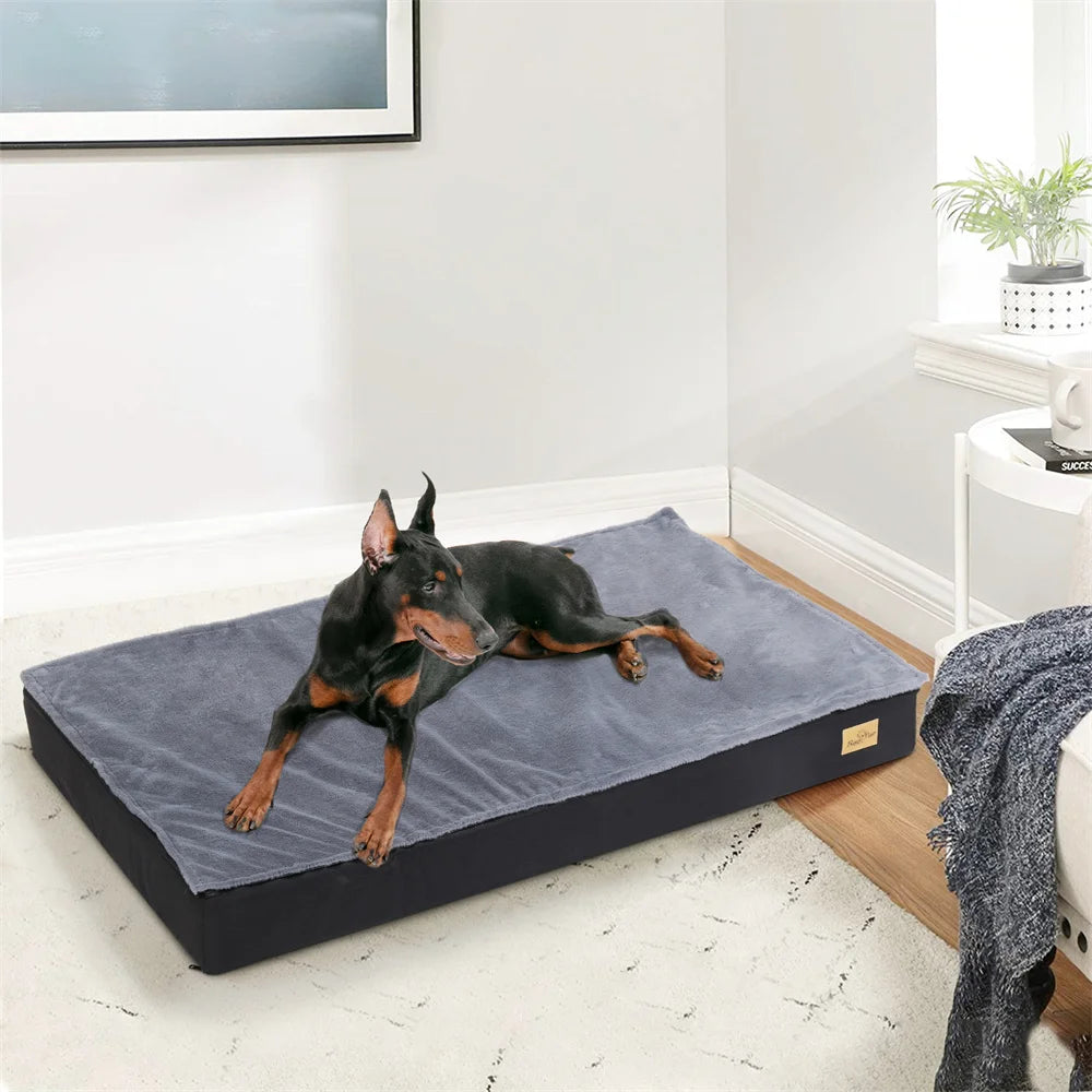BORWARTCN Orthopaedic Waterproof Dog Bed With Removable Washable Cover