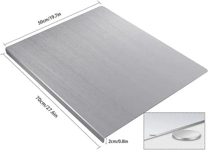 Extra Large Stainless Steel Cutting Board for Kitchen, 70x50cm Metal Chopping Board for Meat Veggies Fruits and Kneading