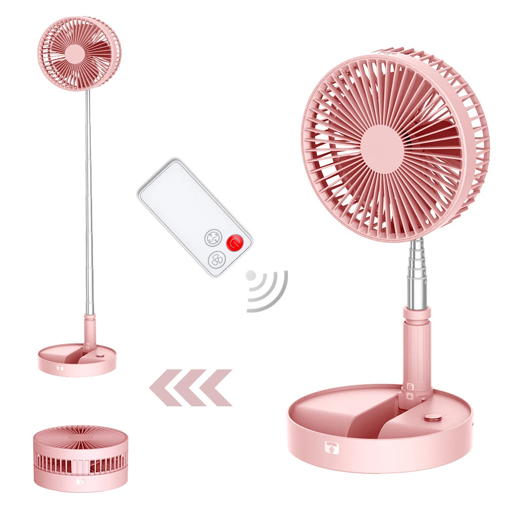 UN UNITEDTIME Remote Control Foldable Desk Fan Portable Table Fan