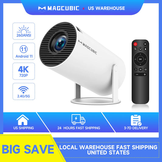 Magcubic HY300 Pro Projector 4K Home Theater Android 11