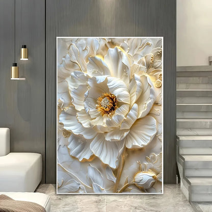 Abstract Floral Canvas Art Prints Frameless Wall Decor Living Room