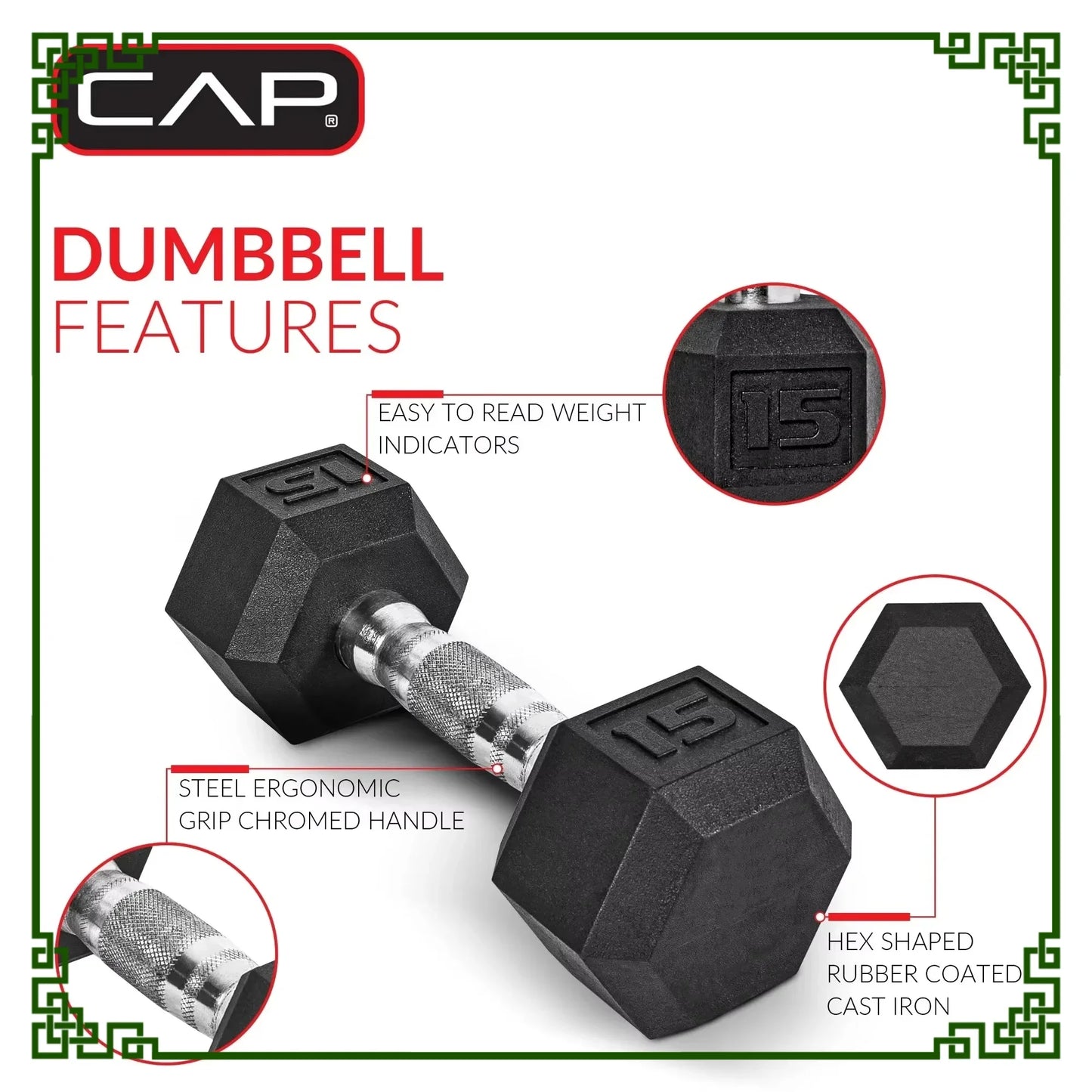 Hex Dumbbells Set Of 2 Non Slip