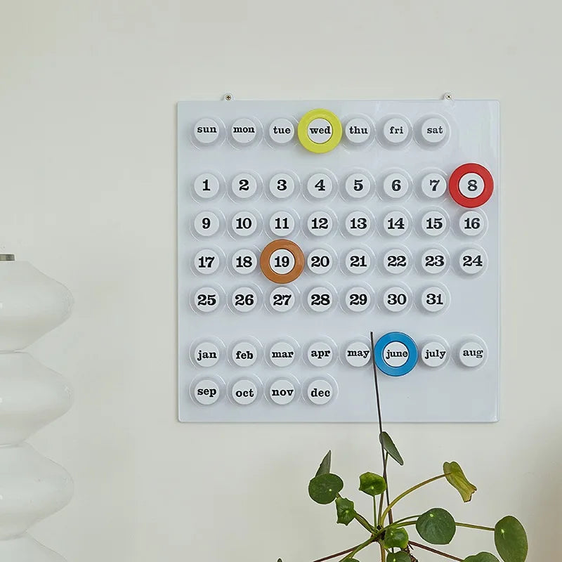 Euroway Ringdate Calendar Perpetual Home Decoration Ornament Crafted From Plastic